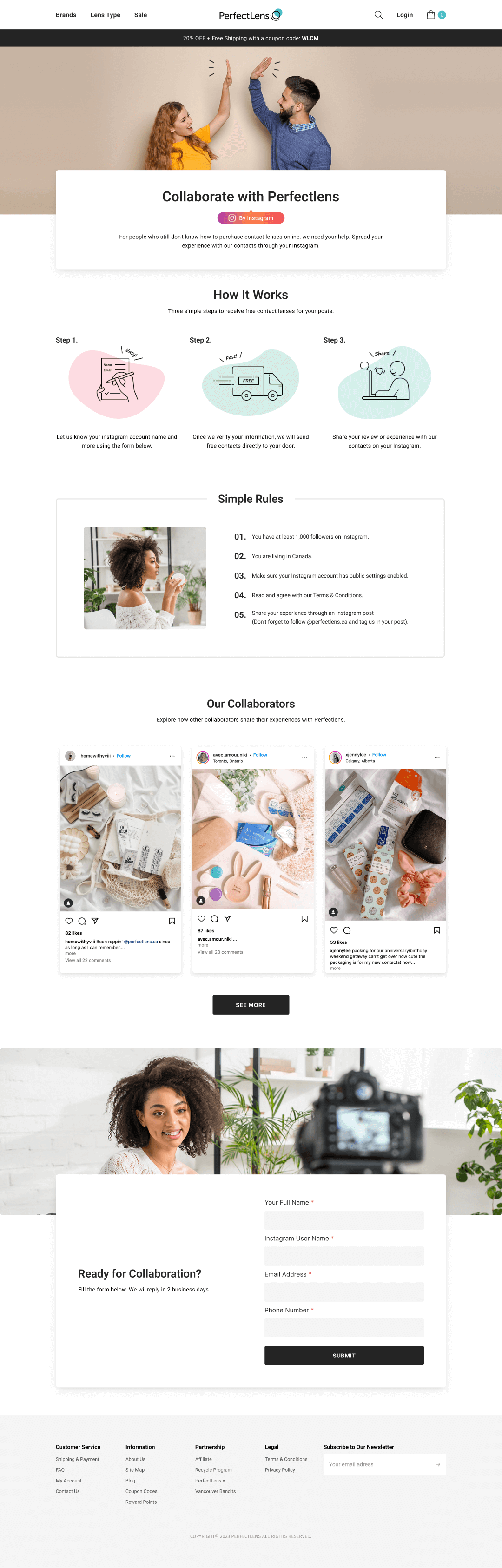 landing page design