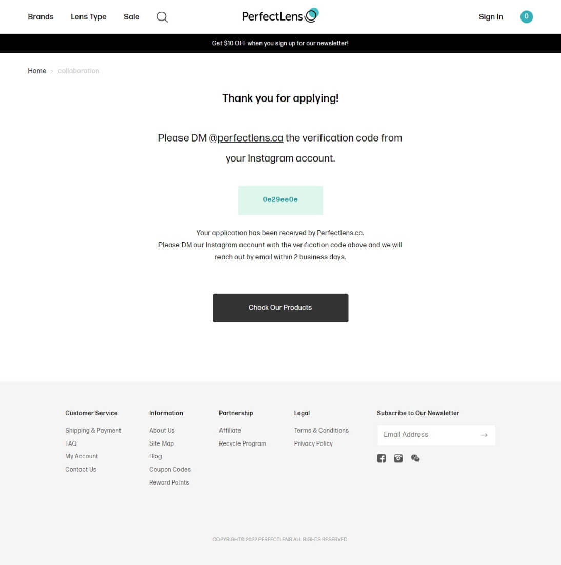 thnaks page design