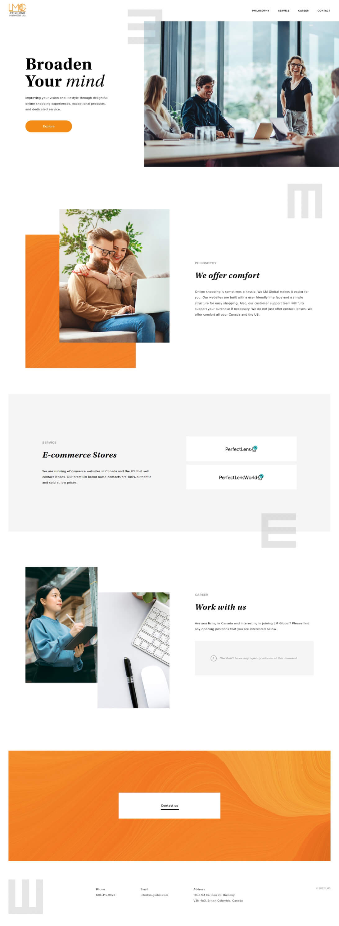top page design