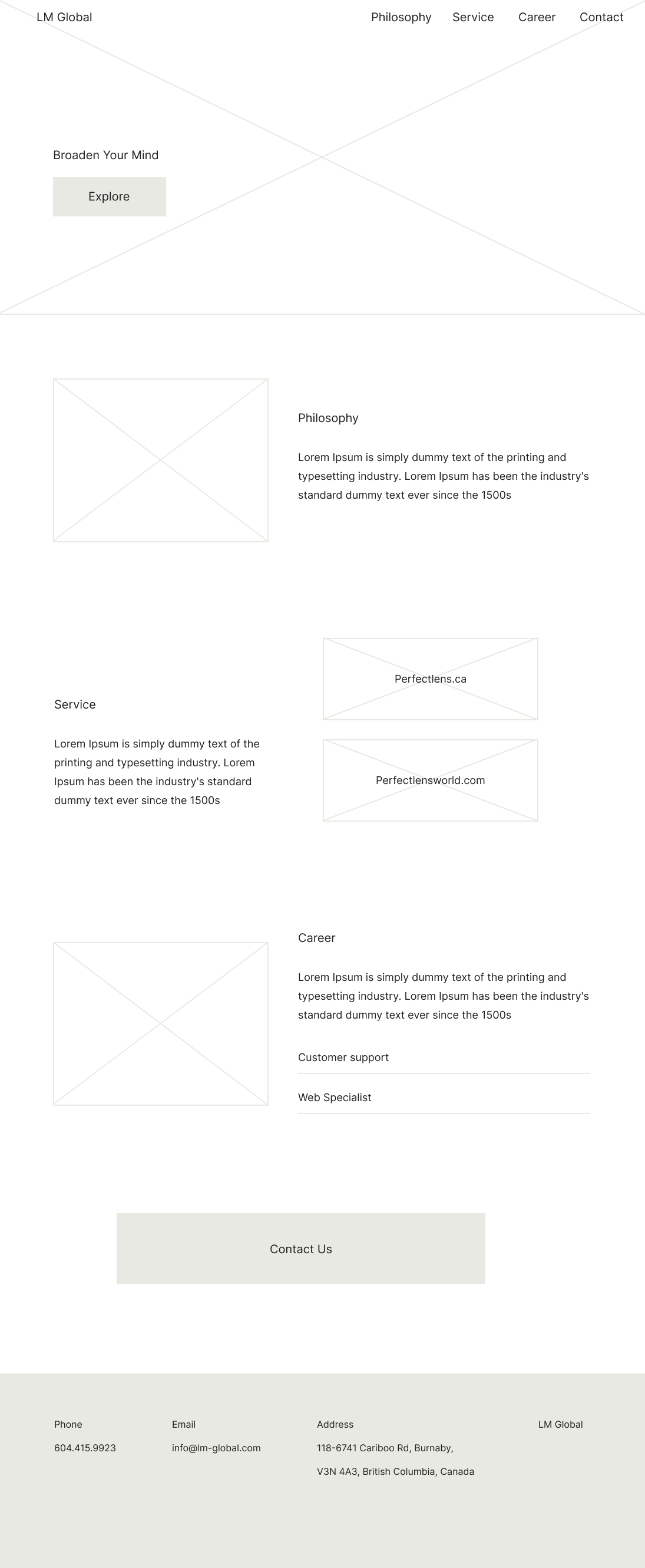 top page wireframe